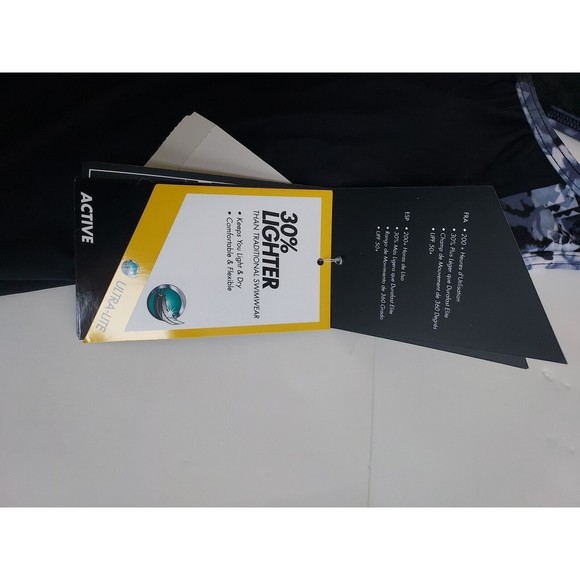 NWT Ladies TYR Durafast Lite Bk/Gray Emerald Lake 2in1 Tankini Top UPF 50+Size S - Picture 6 of 13